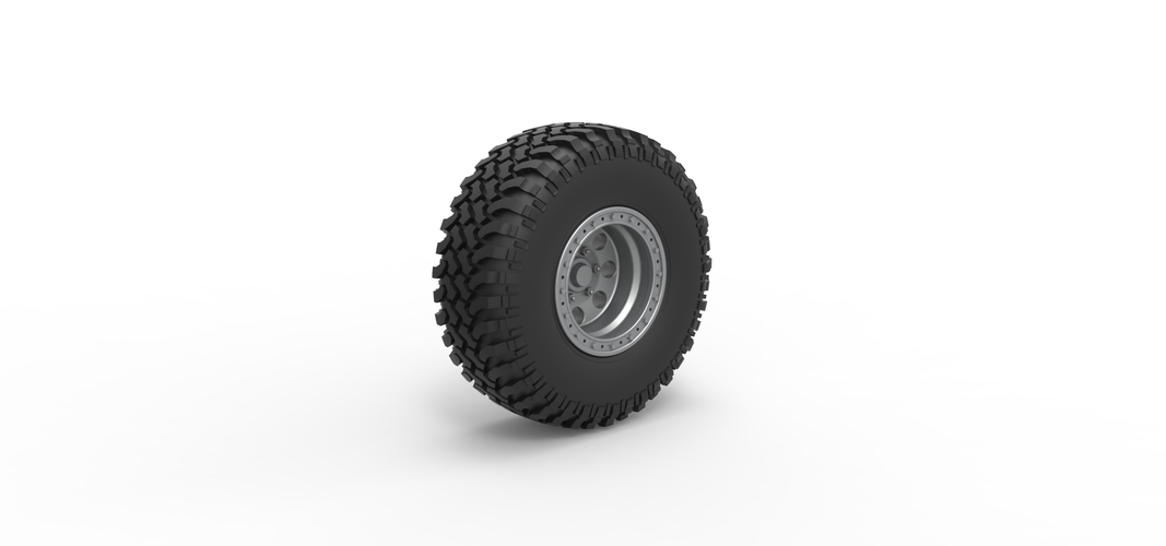 Wheel of Uphill Sand Racing Dragster 1:25 3D Print 552638