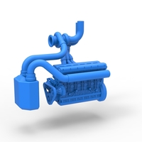 Engine of Uphill Sand Racing Dragster 1:25 - Thumbnail 1