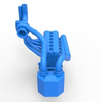 Engine of Uphill Sand Racing Dragster 1:25 - Thumbnail 4