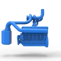 Engine of Uphill Sand Racing Dragster 1:25 - Thumbnail 6