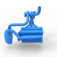 Engine of Uphill Sand Racing Dragster 1:25 - Thumbnail 7