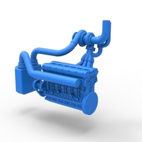 Engine of Uphill Sand Racing Dragster 1:25 - Thumbnail 8