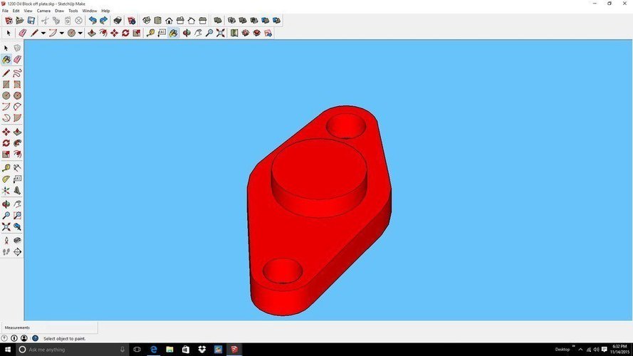 Yamaha 1200 Block Off Plate 3D Print 55268