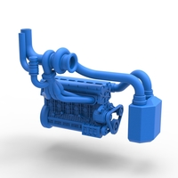 Engine of Uphill Sand Racing Dragster 1:25 - Thumbnail 15