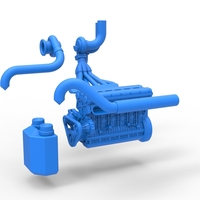 Engine of Uphill Sand Racing Dragster 1:25 - Thumbnail 17