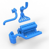 Engine of Uphill Sand Racing Dragster 1:25 - Thumbnail 18