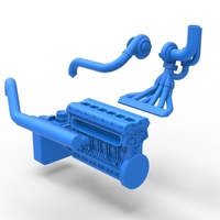 Engine of Uphill Sand Racing Dragster 1:25 - Thumbnail 22