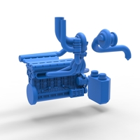 Engine of Uphill Sand Racing Dragster 1:25 - Thumbnail 23