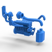 Engine of Uphill Sand Racing Dragster 1:25 - Thumbnail 24