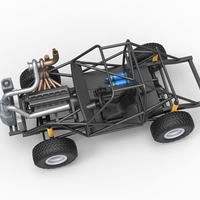 Uphill Sand Racing Dragster Base 1:25 - Thumbnail 4