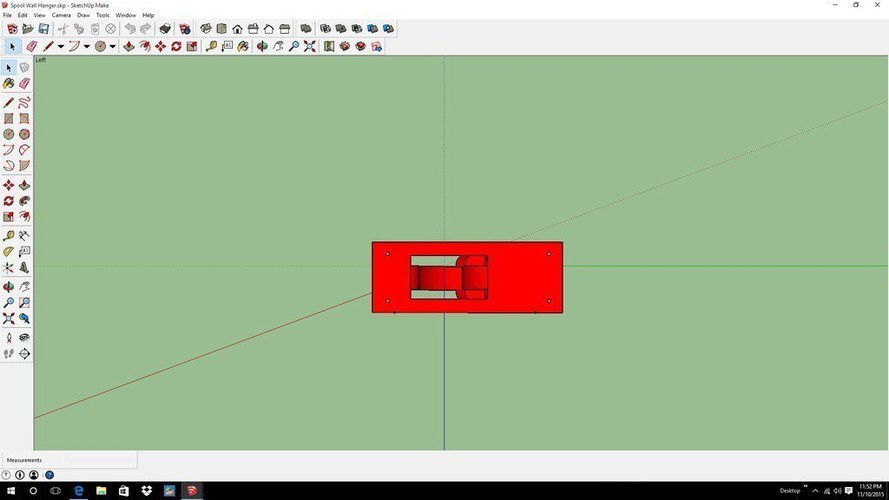 Spool wall mount holder (expandable) 3D Print 55277