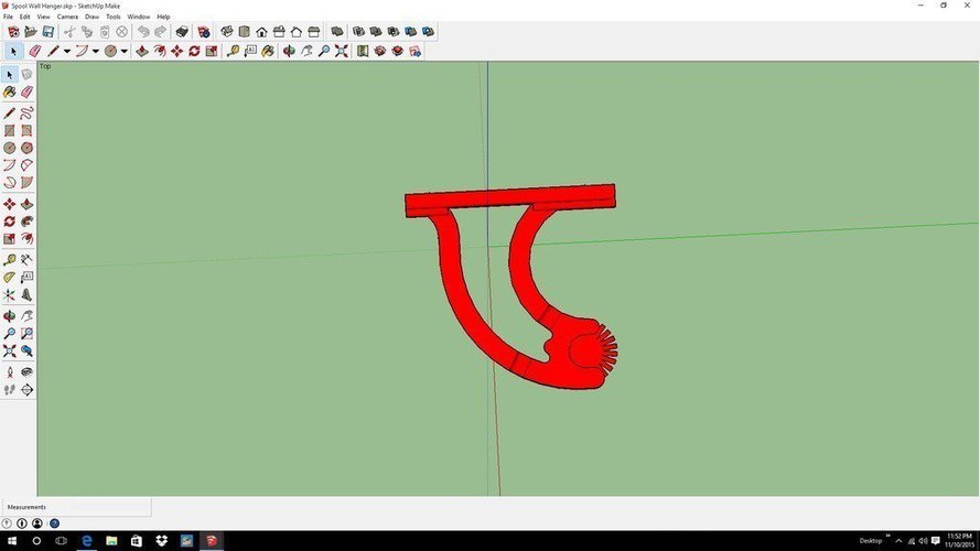 Spool wall mount holder (expandable) 3D Print 55278