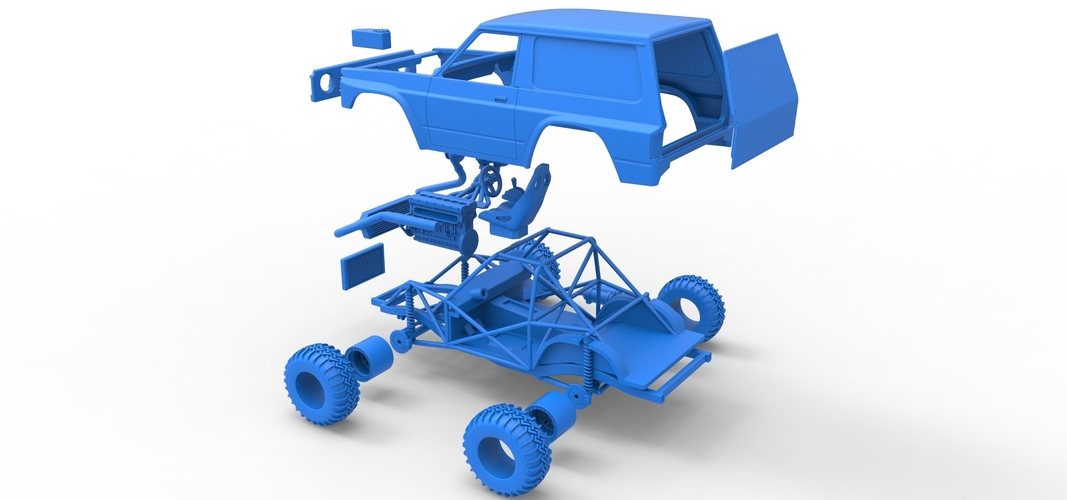 Uphill Sand Racing Dragster Version 2 Scale 1:25 3D Print 552820