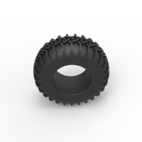 Tire of Uphill Sand Racing Dragster Version 2 Scale 1:25 - Thumbnail 6