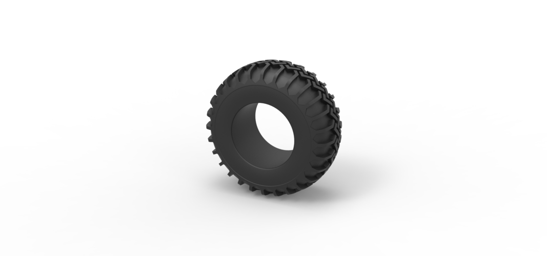 Tire of Uphill Sand Racing Dragster Version 2 Scale 1:25 3D Print 552842