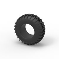 Tire of Uphill Sand Racing Dragster Version 2 Scale 1:25 - Thumbnail 7