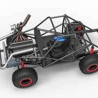 Uphill Sand Racing Dragster Base V2 Scale 1:25 - Thumbnail 4