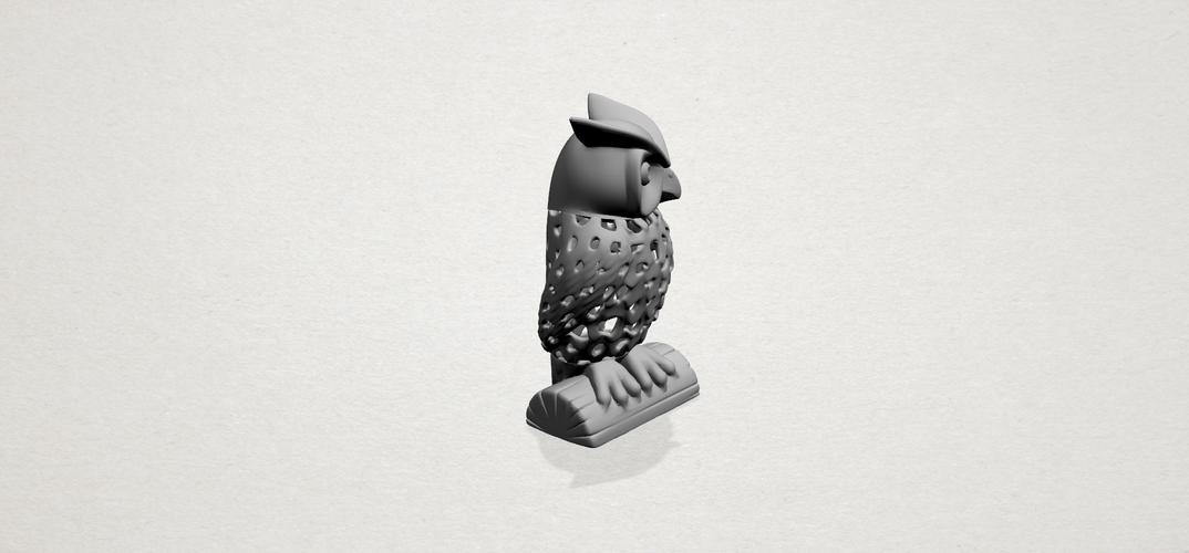 Voronoi Owl 3D Print 552921