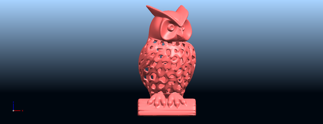 Voronoi Owl 3D Print 552922