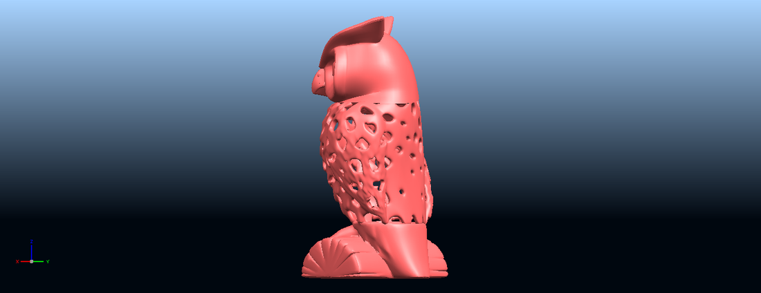 Voronoi Owl 3D Print 552925