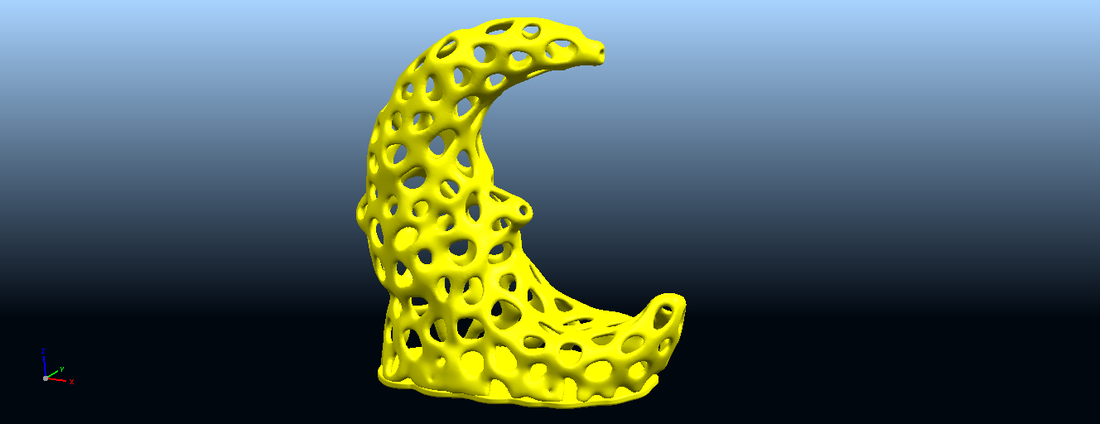 Voronoi Moon 3D Print 552946