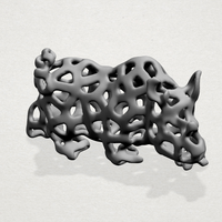 Voronoi Rhino - Thumbnail 3