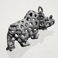 Voronoi Rhino - Thumbnail 4