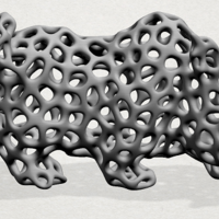 Voronoi Rhino - Thumbnail 5