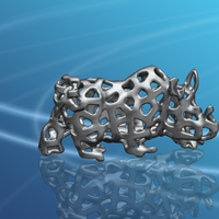 Voronoi Rhino - Thumbnail 9