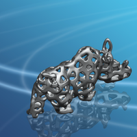 Voronoi Rhino - Thumbnail 11