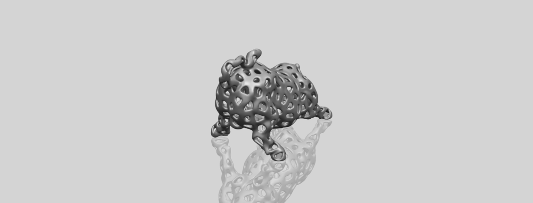 Voronoi Bull 3D Print 552971