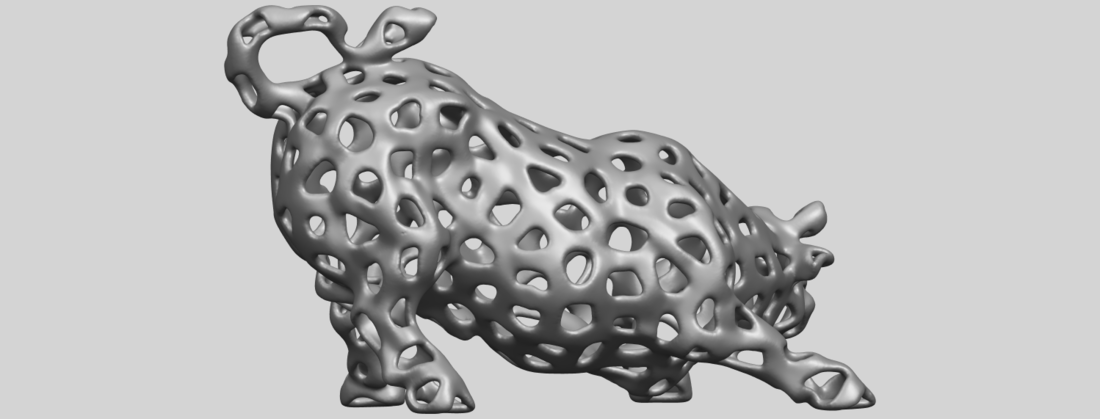 Voronoi Bull 3D Print 552972