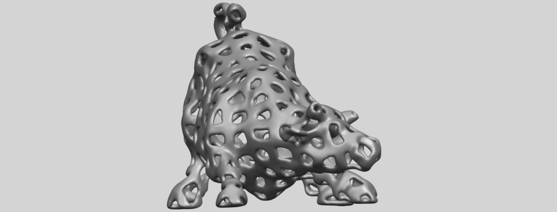 Voronoi Bull 3D Print 552975