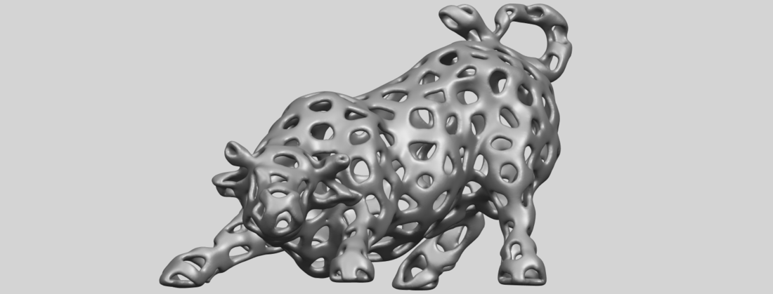 Voronoi Bull 3D Print 552977