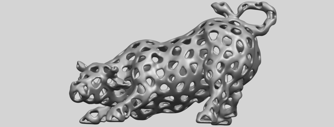 Voronoi Bull 3D Print 552978