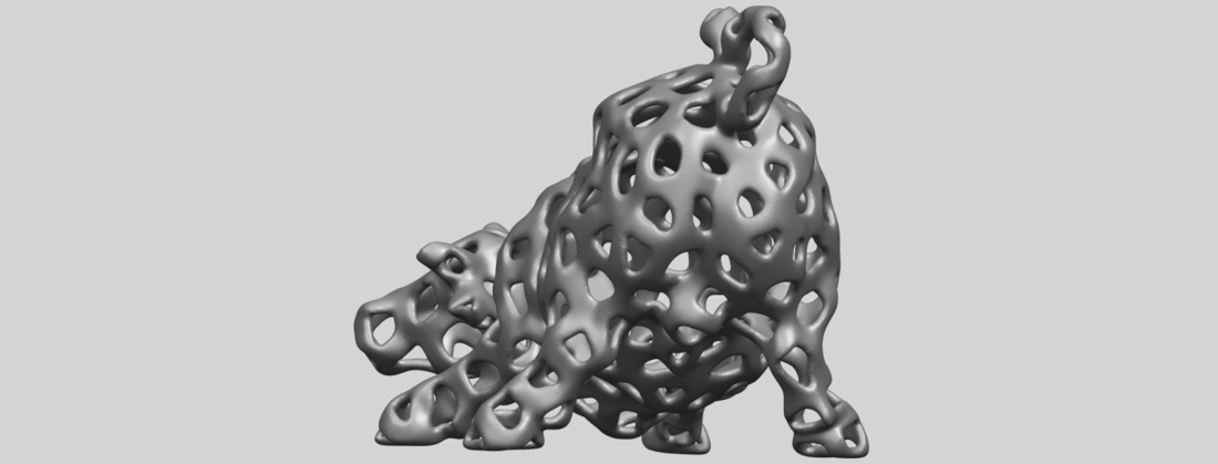 Voronoi Bull 3D Print 552980