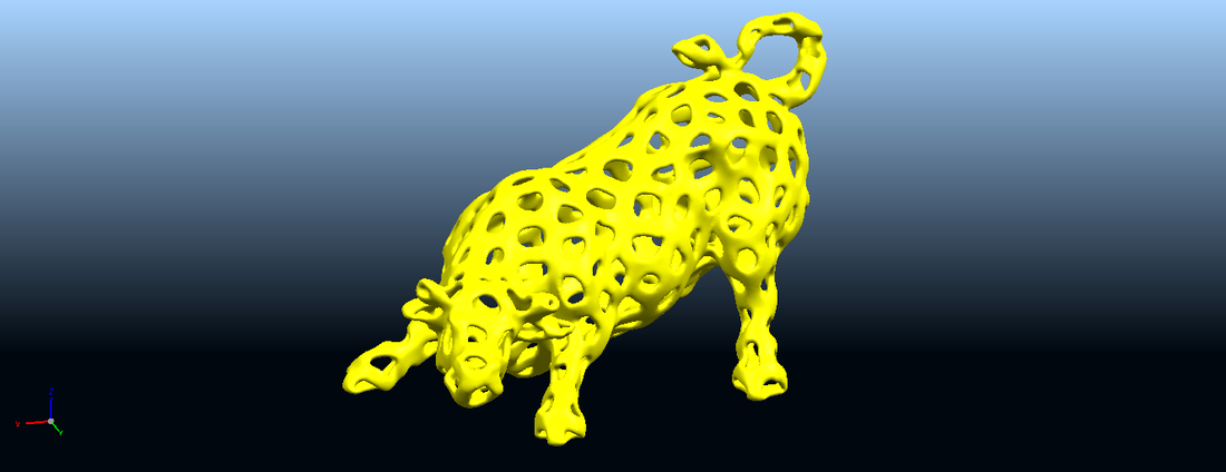 Voronoi Bull 3D Print 552989