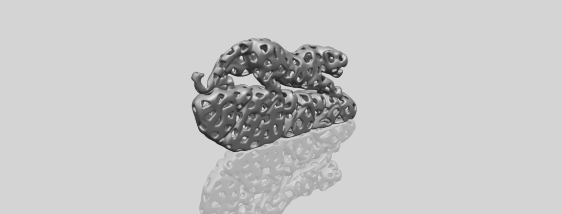 Voronoi Leopard 3D Print 552992