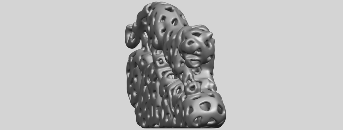 Voronoi Leopard 3D Print 552995