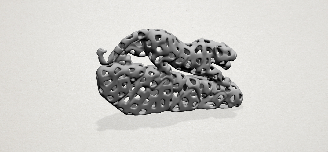 Voronoi Leopard 3D Print 552996