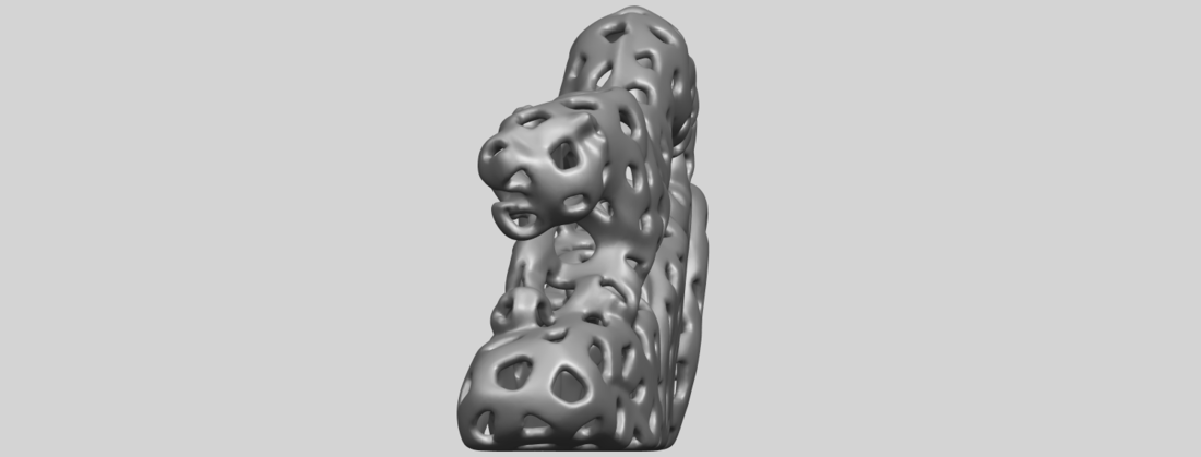 Voronoi Leopard 3D Print 552997