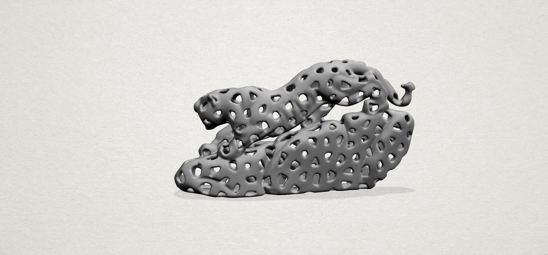 Voronoi Leopard 3D Print 552998