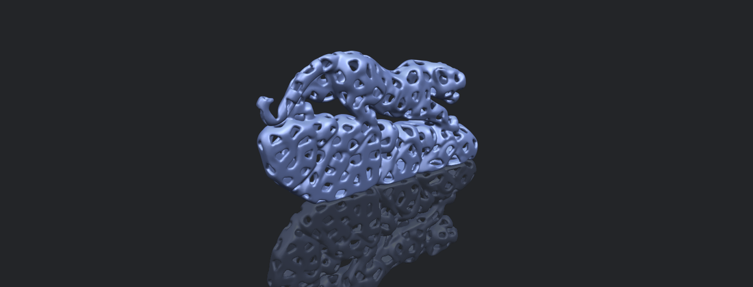 Voronoi Leopard 3D Print 553005