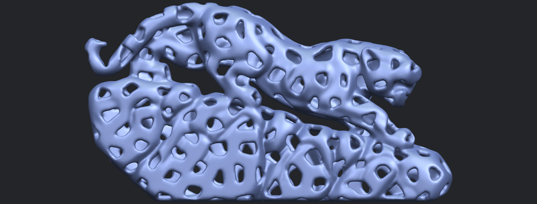 Voronoi Leopard 3D Print 553006