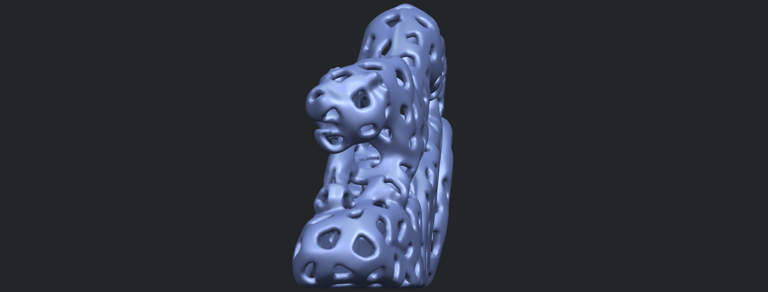 Voronoi Leopard 3D Print 553009