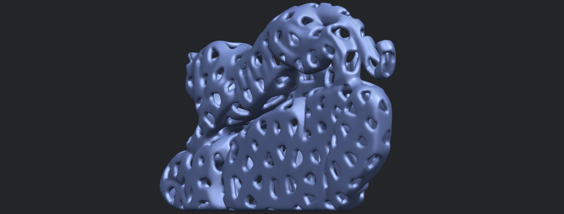 Voronoi Leopard 3D Print 553013