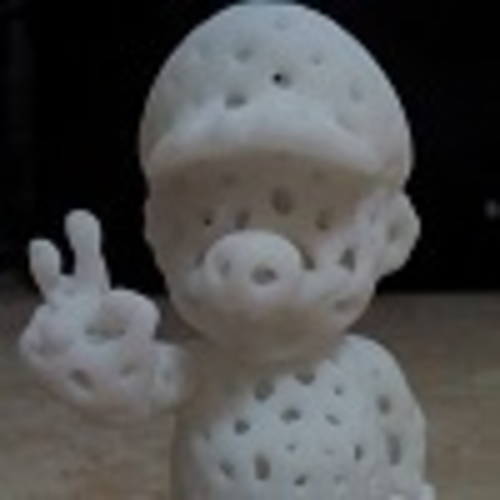 Voronoi Mario 3D Print 553075