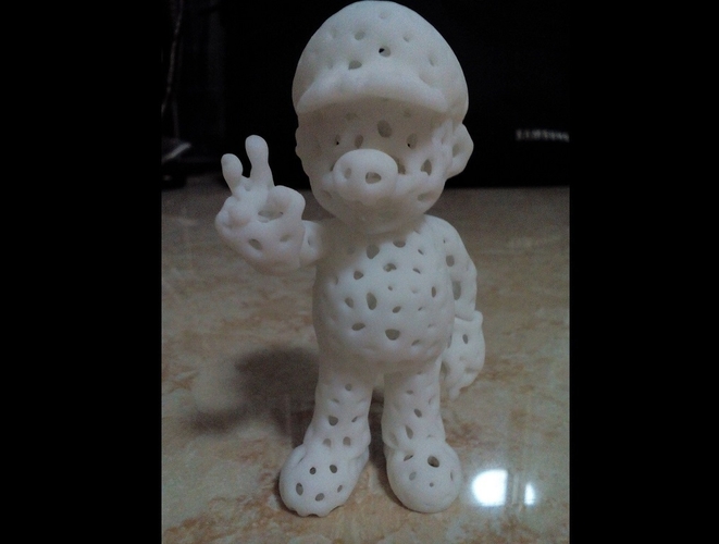 Voronoi Mario 3D Print 553076