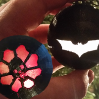 Small Light Up Ornaments (Batman & Gears of War) 3D Printing 55309