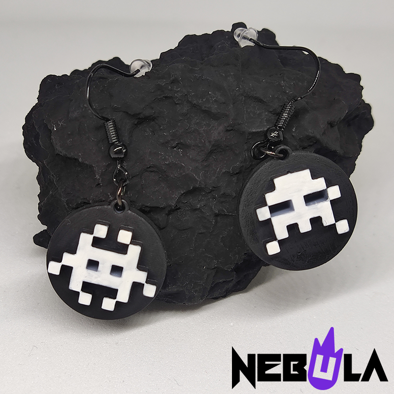 👾 Space Invaders earrings - 3D printer STL files